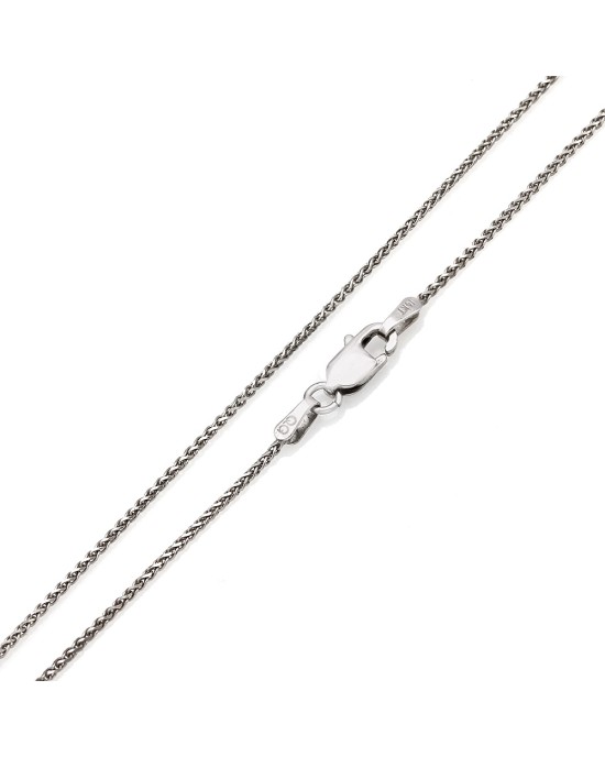 Vertical Three Stone Necklace with Bezel Set Round Diamonds in 14k White Gold